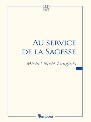 cover image of Au service de la sagesse